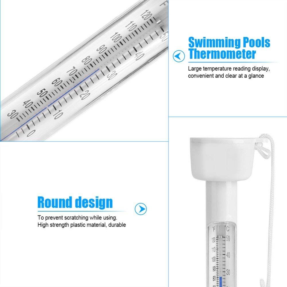 Zwembad Drijvende Thermometer - Visvijvers - Water temperatuur Meten - Zwembad accessoires - Bivakshop