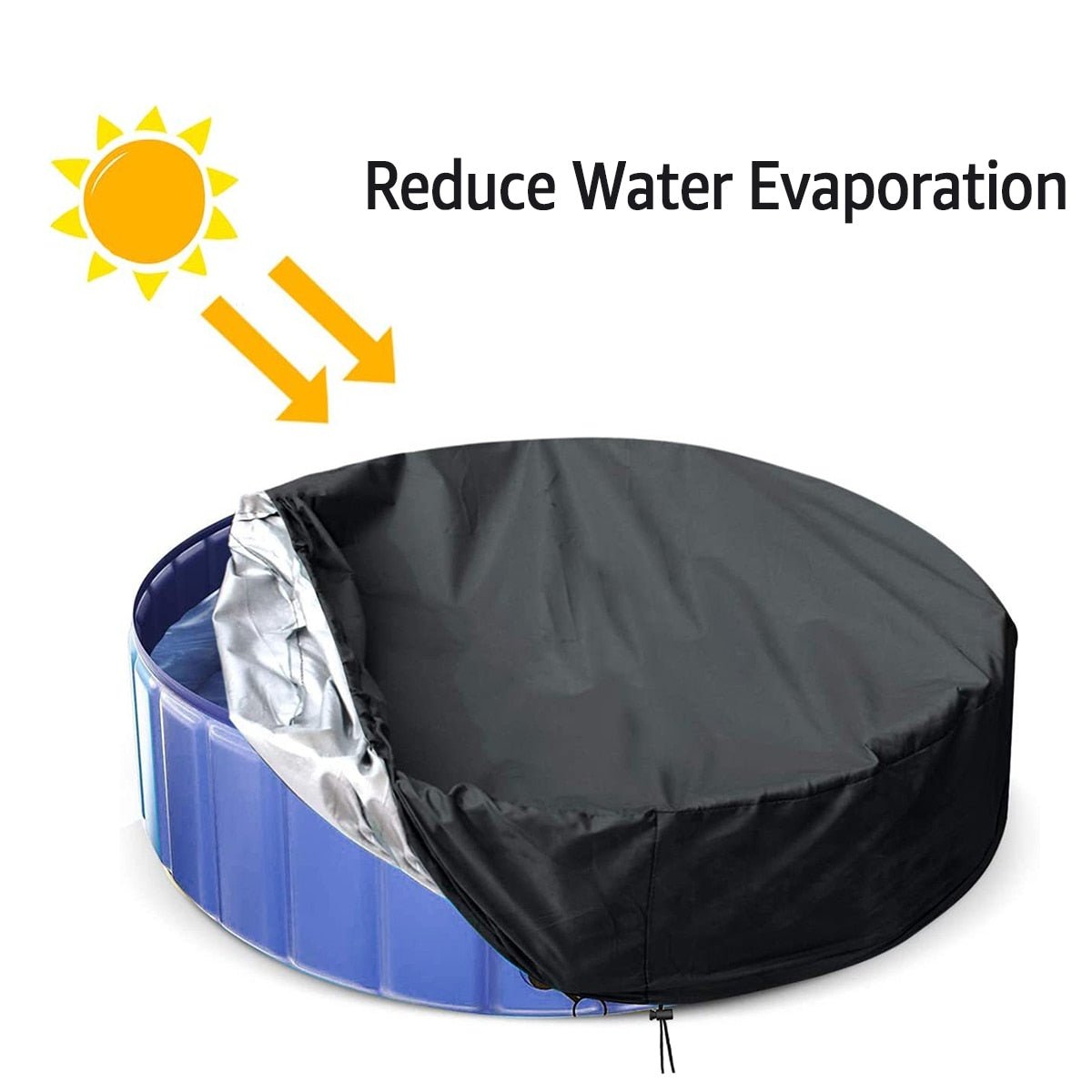 WOLTU Zwembadafdekking rond 560 cm waterdicht, zonnezeil voor zwembad 480-500 cm, winterzeil van 200 g/m² PE, afdekzeil met staalkabel en aluminium bevestigingselement, donkergrijs WOLTU Zwembadafdekking rond 560 cm waterdicht, zonnezeil voor zwembad 480-500 cm, winterzeil van 200 g/m² PE, afdekzeil met staalkabel en aluminium bevestigingselement, donkergrijs