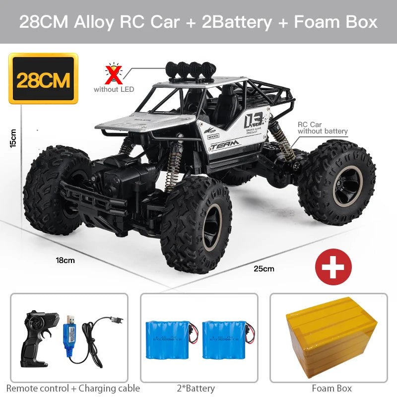 ZWN 1:12 / 1:16 4wd rc auto met LED verlichting - 2.4G radiografisch bestuurbare auto - Bivakshop