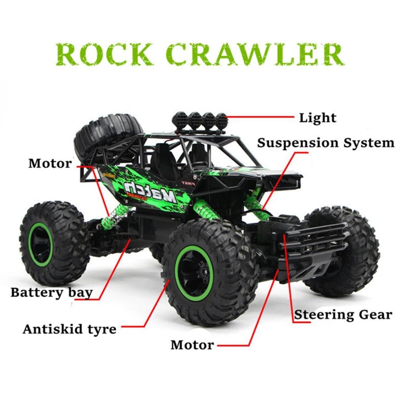 ZWN 1:12 / 1:16 4wd rc auto met LED verlichting - 2.4G radiografisch bestuurbare auto - Bivakshop