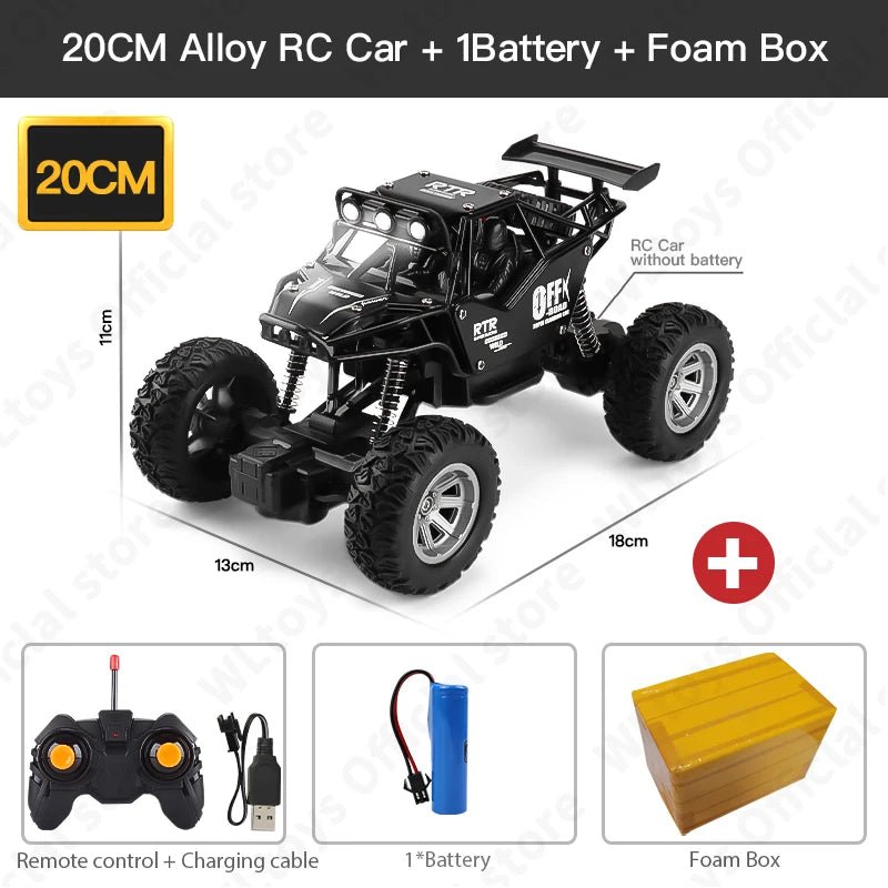 ZWN 1:12 / 1:16 4wd rc auto met LED verlichting - 2.4G radiografisch bestuurbare auto - Bivakshop